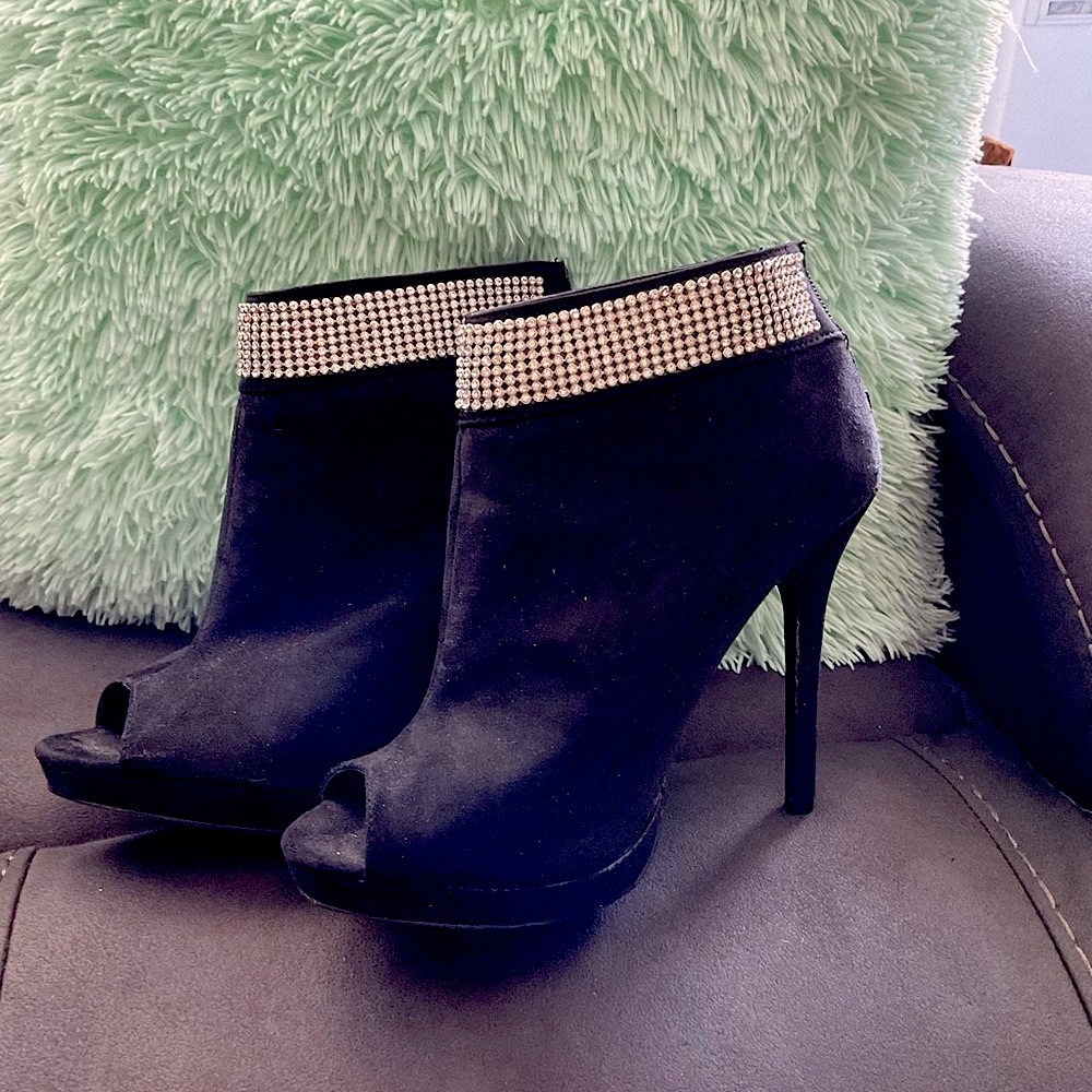 Bling Booties Worn Twice